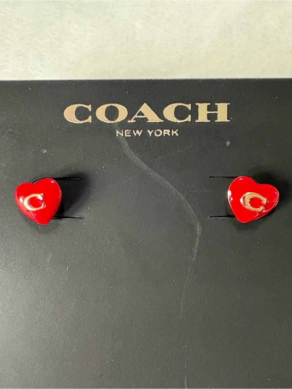 Coach Heart Earrings - Picture 6 of 8